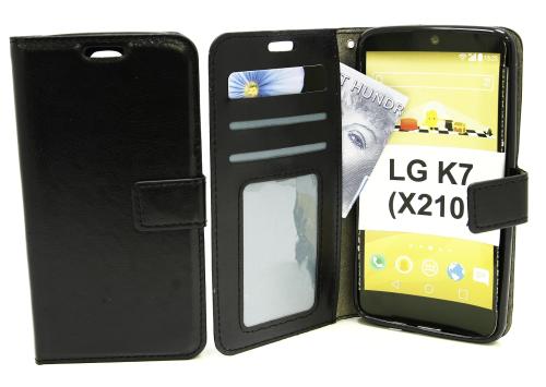 billigamobilskydd.se Crazy Horse Lompakko LG K7 (X210)