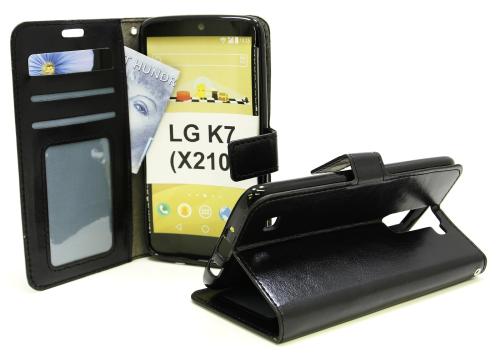 billigamobilskydd.se Crazy Horse Lompakko LG K7 (X210)