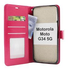 Coverin Crazy Horse Lompakko Motorola Moto G34 5G