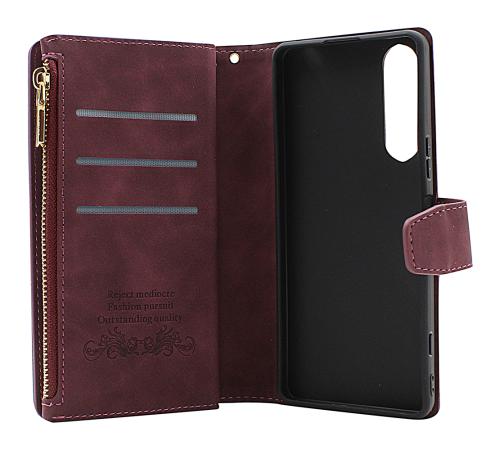 billigamobilskydd.se XL Standcase Luksuskotelo puhelimeen Sony Xperia 5 IV 5G
