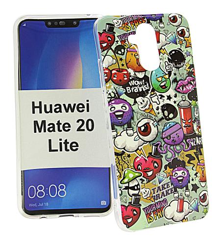 billigamobilskydd.se TPU-Designkotelo Huawei Mate 20 Lite