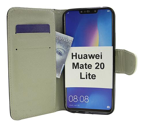 billigamobilskydd.se Kuviolompakko Huawei Mate 20 Lite