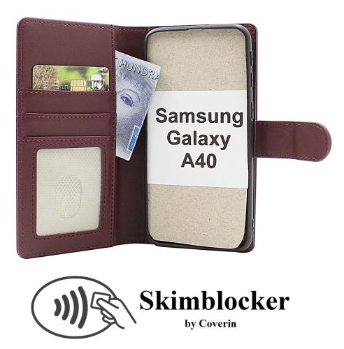 Coverin Skimblocker Samsung Galaxy A40 Magneetti Puhelimen Kuoret