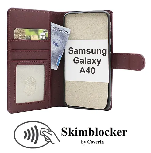 Coverin Skimblocker Samsung Galaxy A40 Magneetti Puhelimen Kuoret
