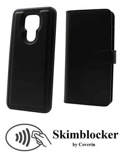 Coverin Skimblocker XL Magnet Wallet Motorola Moto G9 Play