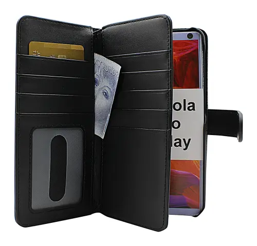 Coverin Skimblocker XL Magnet Wallet Motorola Moto G9 Play