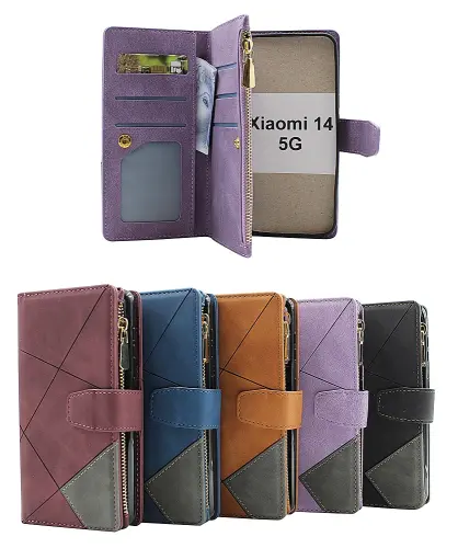billigamobilskydd.se XL Standcase Luksuskotelo puhelimeen Xiaomi 14 5G