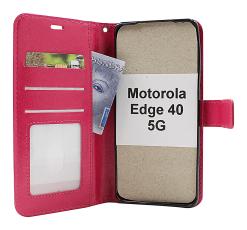 billigamobilskydd.se Crazy Horse Lompakko Motorola Edge 40 5G