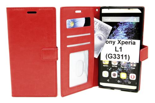 billigamobilskydd.se Crazy Horse Lompakko Sony Xperia L1 (G3311)