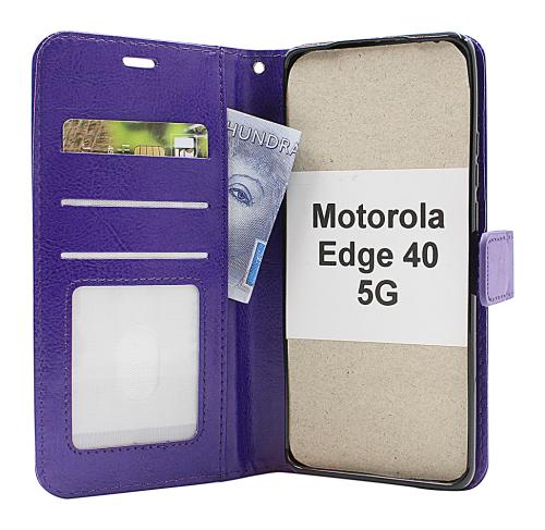 billigamobilskydd.se Crazy Horse Lompakko Motorola Edge 40 5G