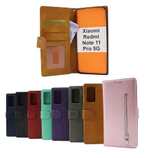 billigamobilskydd.se Zipper Standcase Wallet Xiaomi Redmi Note 11 Pro 5G