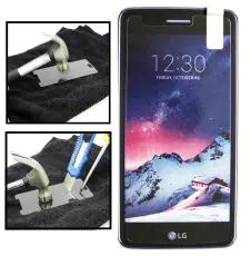 billigamobilskydd.se N&auml;yt&ouml;nsuoja karkaistusta lasista LG K8 2017 (M200N)