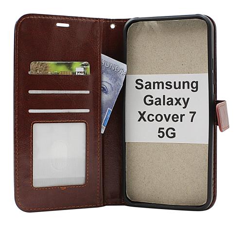 billigamobilskydd.se Crazy Horse Lompakko Samsung Galaxy Xcover7 5G (SM-G556B)