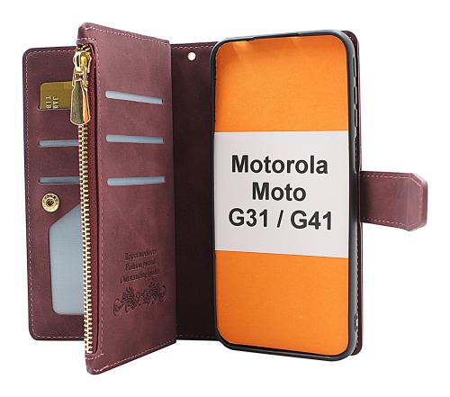 billigamobilskydd.se XL Standcase Luksuskotelo puhelimeen Motorola Moto G31/G41