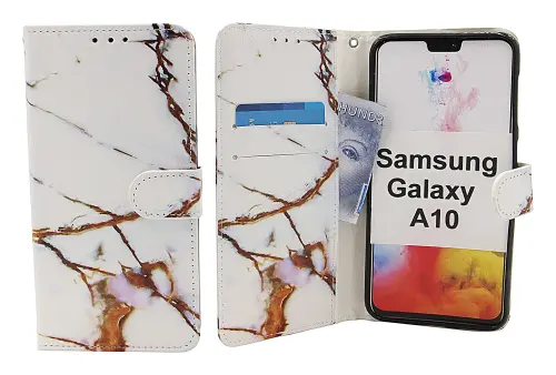 billigamobilskydd.se Kuviolompakko Samsung Galaxy A10 (A105F/DS)