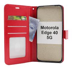 billigamobilskydd.se Crazy Horse Lompakko Motorola Edge 40 5G