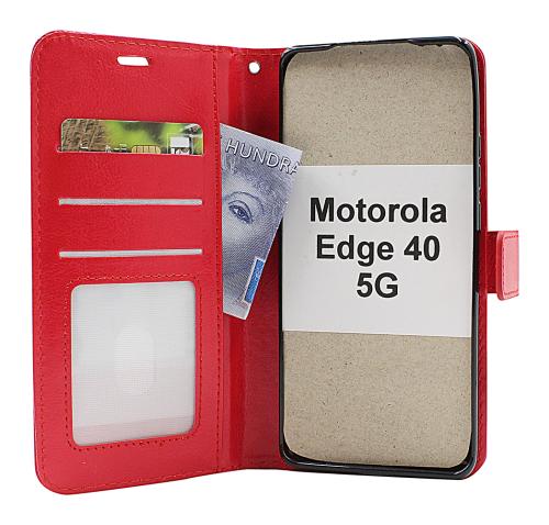 billigamobilskydd.se Crazy Horse Lompakko Motorola Edge 40 5G