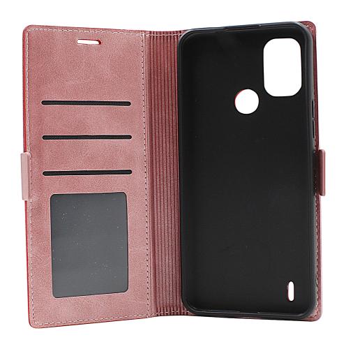 billigamobilskydd.se Luksuskotelo Standcase Wallet Nokia C21 Plus