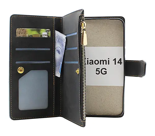 billigamobilskydd.se XL Standcase Luksuskotelo puhelimeen Xiaomi 14 5G