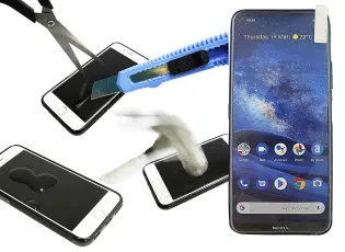 billigamobilskydd.se N&auml;yt&ouml;nsuoja karkaistusta lasista Nokia 8.3