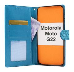 billigamobilskydd.se Flower Standcase Wallet Motorola Moto G22