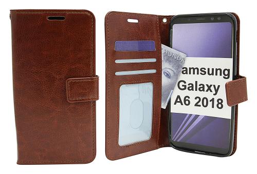 billigamobilskydd.se Crazy Horse Lompakko Samsung Galaxy A6 2018 (A600FN/DS)