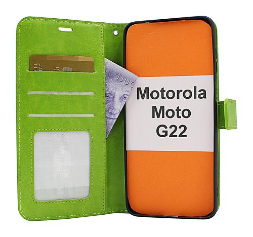 billigamobilskydd.se Crazy Horse Lompakko Motorola Moto G22