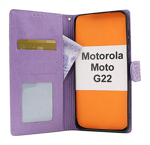 billigamobilskydd.se Flower Standcase Wallet Motorola Moto G22