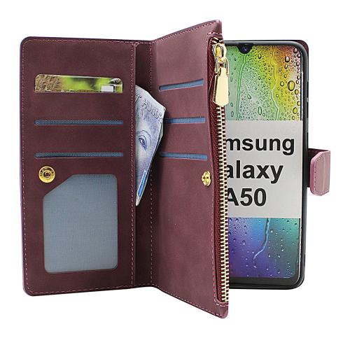 billigamobilskydd.se XL Standcase Luksuskotelo puhelimeen Samsung Galaxy A50 (A505FN/DS)