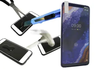 billigamobilskydd.se N&auml;yt&ouml;nsuoja karkaistusta lasista Nokia 9 PureView