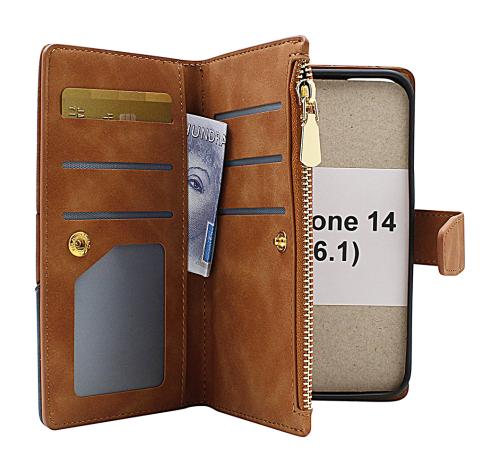 billigamobilskydd.se XL Standcase Luksuskotelo puhelimeen iPhone 14 (6.1)