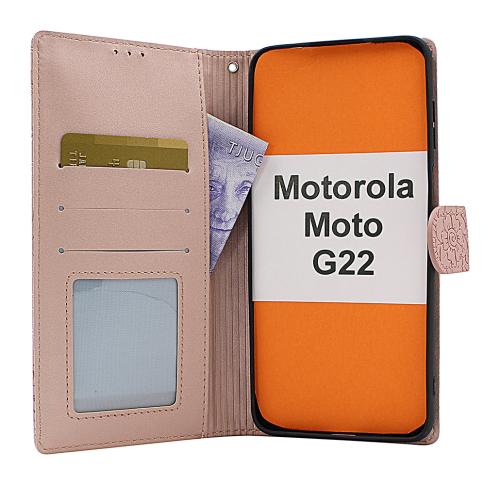 Flower Standcase Wallet Motorola Moto G22