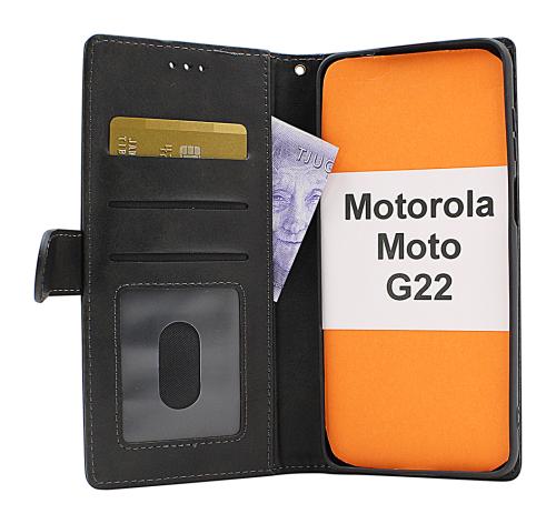 billigamobilskydd.se Zipper Standcase Wallet Motorola Moto G22