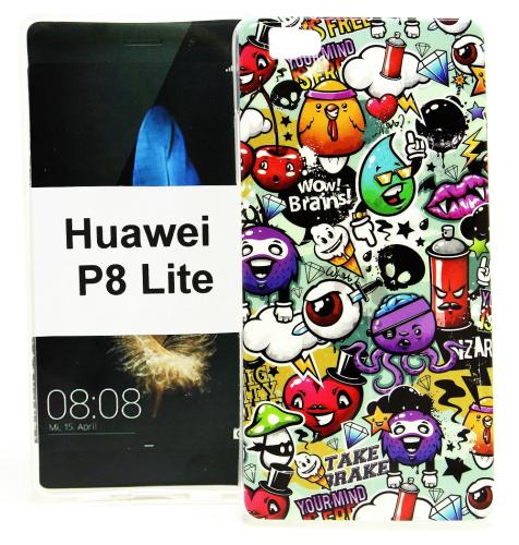 billigamobilskydd.se TPU-Designkotelo Huawei P8 Lite