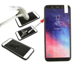Coverin N&auml;yt&ouml;nsuoja karkaistusta lasista Samsung Galaxy A6 Plus 2018 (A605FN/DS)