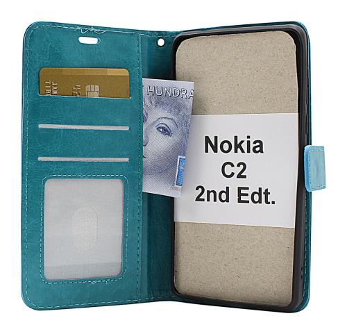 billigamobilskydd.se Crazy Horse Lompakko Nokia C2 2nd Edition