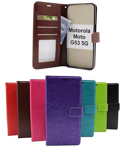 billigamobilskydd.se Crazy Horse Lompakko Motorola Moto G53 5G