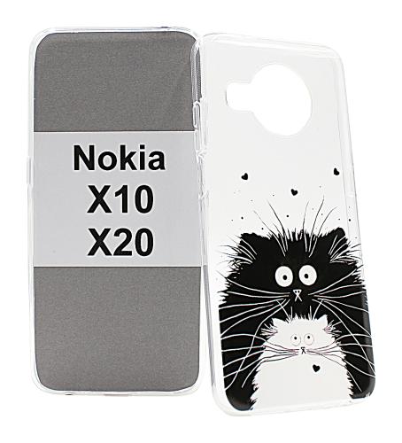 billigamobilskydd.se TPU-Designkotelo Nokia X10 / Nokia X20