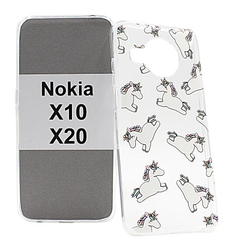 billigamobilskydd.se TPU-Designkotelo Nokia X10 / Nokia X20