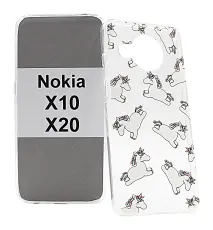 billigamobilskydd.se TPU-Designkotelo Nokia X10 / Nokia X20