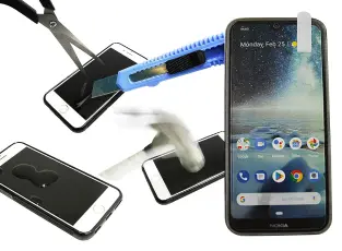 billigamobilskydd.se N&auml;yt&ouml;nsuoja karkaistusta lasista Nokia 4.2