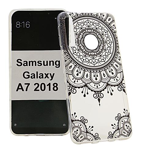 billigamobilskydd.se TPU-Designkotelo Samsung Galaxy A7 2018 (A750FN/DS)