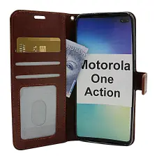 Coverin Crazy Horse Lompakko Motorola One Action