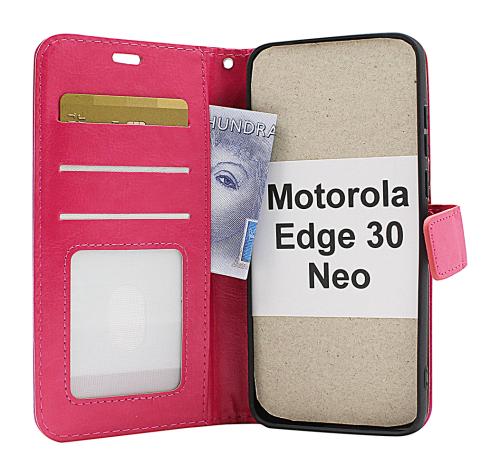 billigamobilskydd.se Crazy Horse Lompakko Motorola Edge 30 Neo 5G