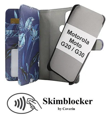 Coverin Skimblocker XL Magnet Designwallet Motorola Moto G20 / Moto G30