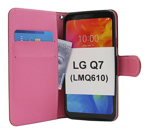 billigamobilskydd.se Kuviolompakko LG Q7 / LG Q7 Plus (LMQ610)