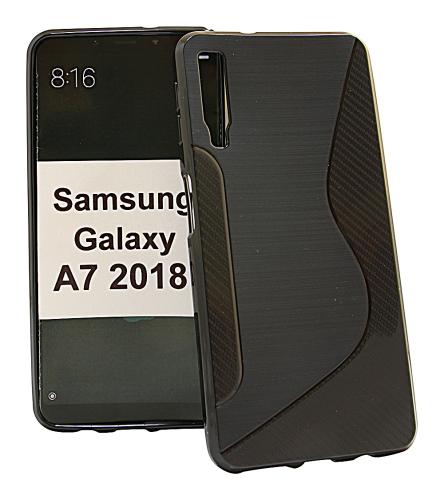 billigamobilskydd.se S-Line TPU-muovikotelo Samsung Galaxy A7 2018 (A750FN/DS)