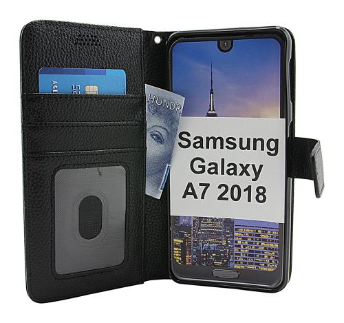 billigamobilskydd.se New Jalusta Lompakkokotelo Samsung Galaxy A7 2018 (A750FN/DS)