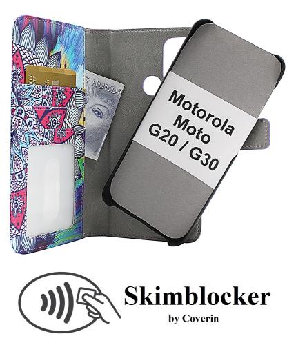 Coverin Skimblocker Design Magneettilompakko Motorola Moto G20 / Moto G30