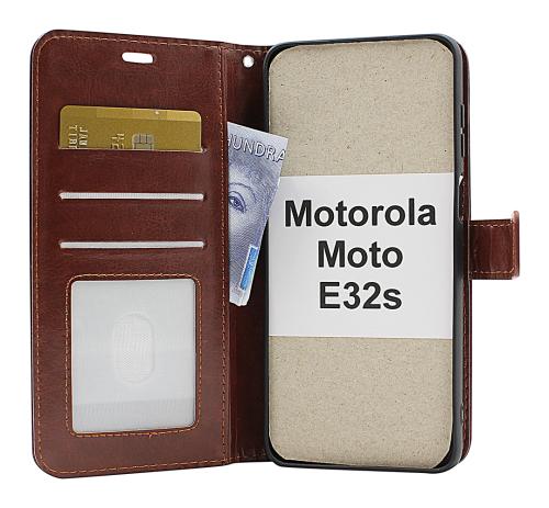 billigamobilskydd.se Crazy Horse Lompakko Motorola Moto E32s